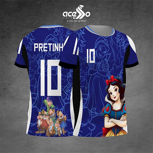 Template Camisa - Branca de Neve e  os 7 anões 2025 - Vetor