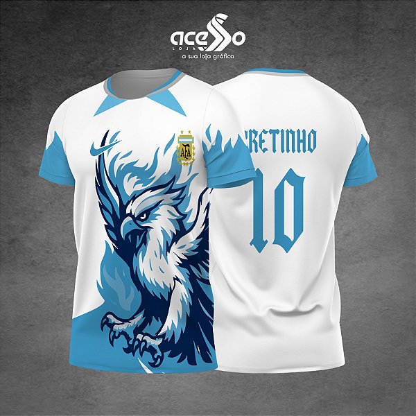 Template Camisa - Aguia Azul Fire argentina 2025 - Vetor