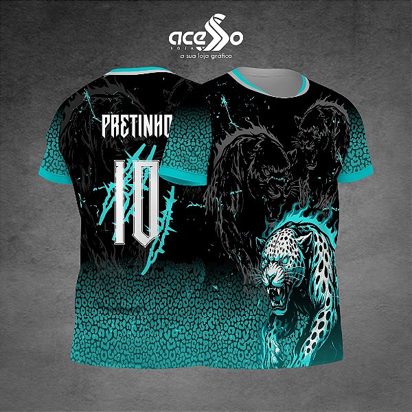 Template Camisa - Pantera Feroz verde 2025 - Vetor
