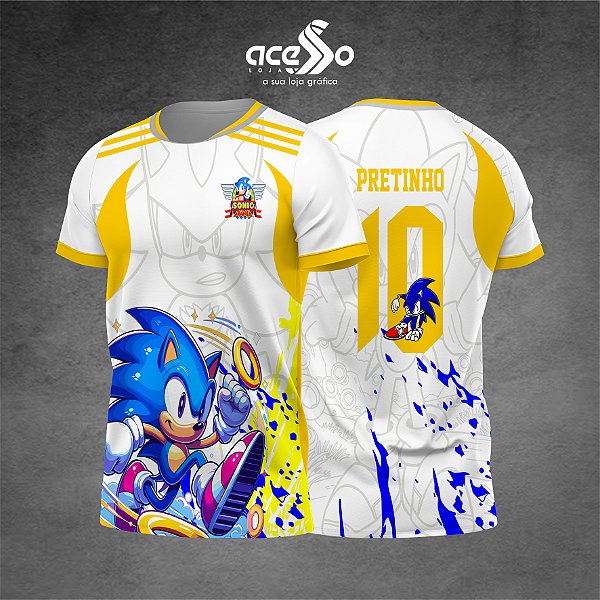 Template Camisa -  Sonic feroz 2025 - Vetor