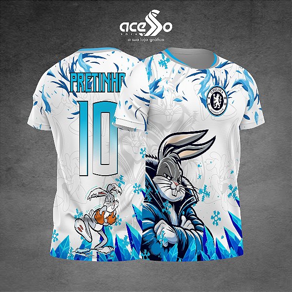 Template Camisa - Pernalonga Gelado 25 - Vetor
