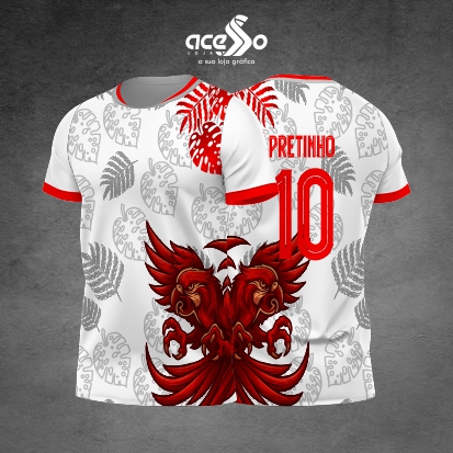 Template Camisa - Arara Vermelha floral 2025 - Vetor