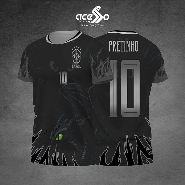 Template Camisa - Brasil Banguela Black 1 25 - Vetor