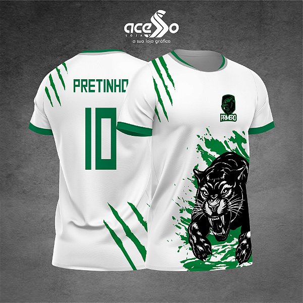 Template Camisa - Pantera Robusta verde Primeiro 25 - Vetor