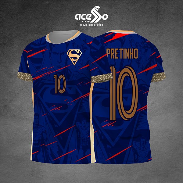 Template Camisa - SUPERMAN Azul 2025 - Vetor