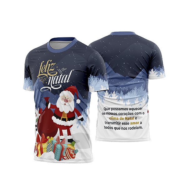 Template Natal - Camisa natalina - 010 - ARTE VETOR
