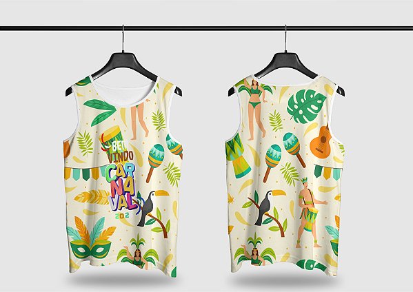 Template Camisa Abadá - Carnavalesco - Ref 2627 - ARTE VETOR