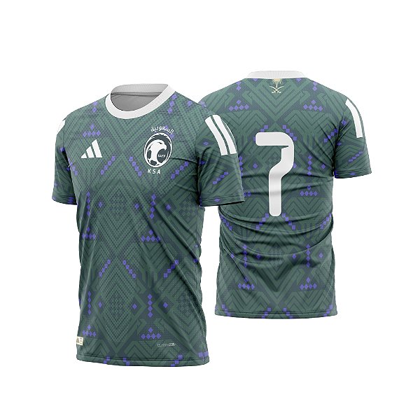 Template vetorizado Camisa - Arabia Saudita Titular 2026 - ARTE VETOR CDR