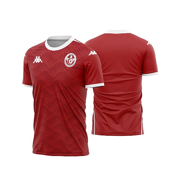 Template vetorizado Camisa - Tunisia Titular 2026 - ARTE VETOR CDR