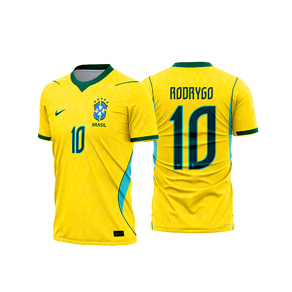 Template vetorizado Camisa - Brasil Titular 2026 - ARTE VETOR CDR