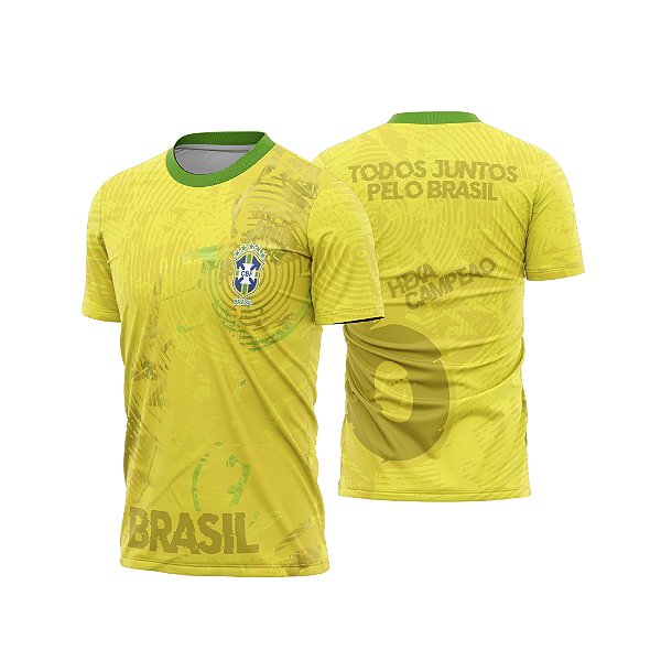 Template Camisa - Brasil Personalizado ref 08 - ARTE VETOR CDR
