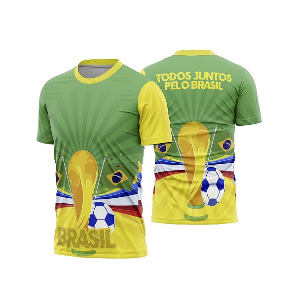 Template Camisa - Brasil Personalizado ref 09 - ARTE VETOR CDR