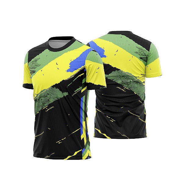 Template Camisa - Brasil Personalizado ref 24 - ARTE VETOR CDR