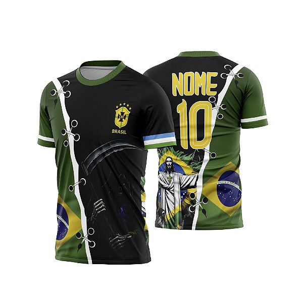 Template Camisa - Brasil Personalizado ref 35 - ARTE VETOR CDR