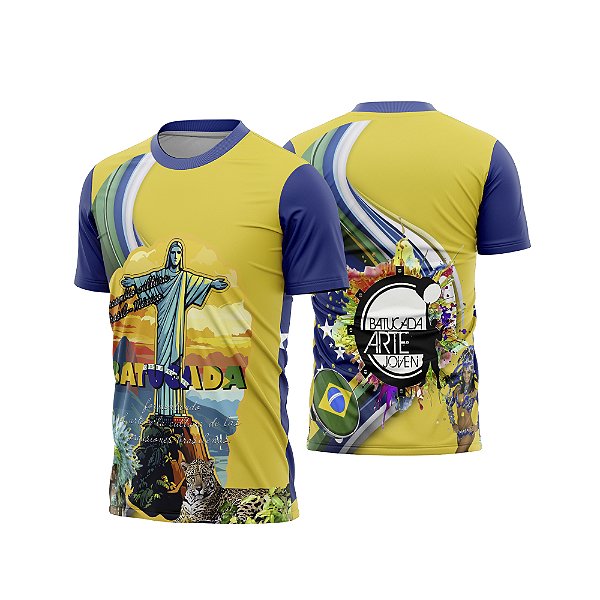 Template Camisa - Brasil Personalizado ref 50 - ARTE VETOR CDR