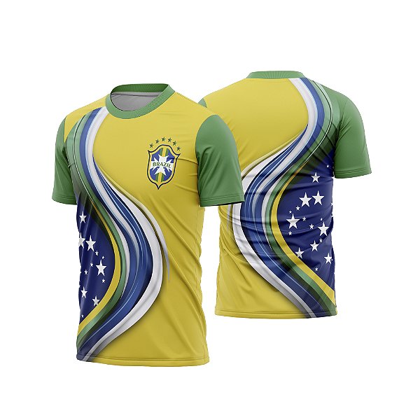 Template Camisa - Brasil Personalizado ref 51 - ARTE VETOR CDR