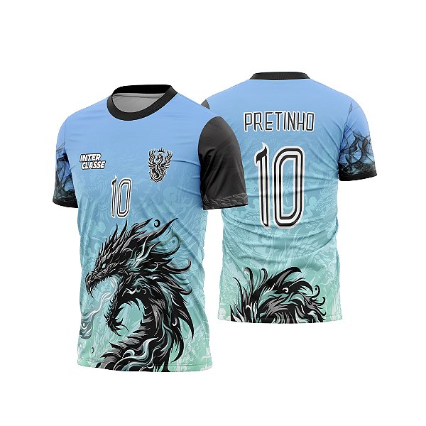 Template Camisa - Dragão Fogo celester 2026 - Vetor