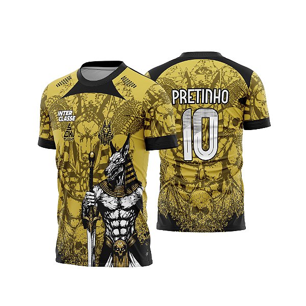 Template Camisa - Anubis sox amarelo 26 - Vetor