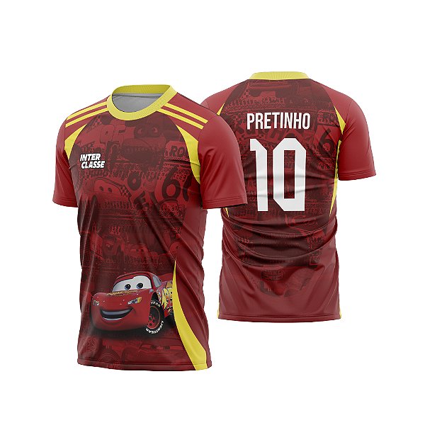 Template Camisa - Carro mcqueen vermelho 2026 - Vetor