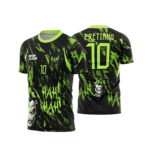 Template Camisa - Coringa verde haha 26 - Vetor