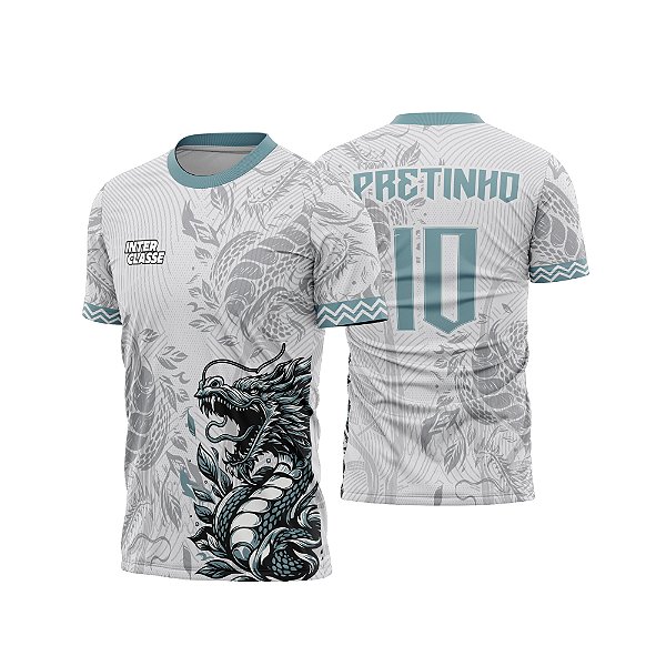 Template Camisa - Dragão Azul 26 - Vetor
