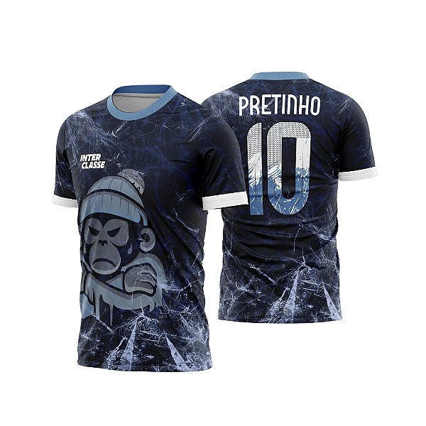 Template Camisa - Macaco Puro Frio Black 26 - Vetor