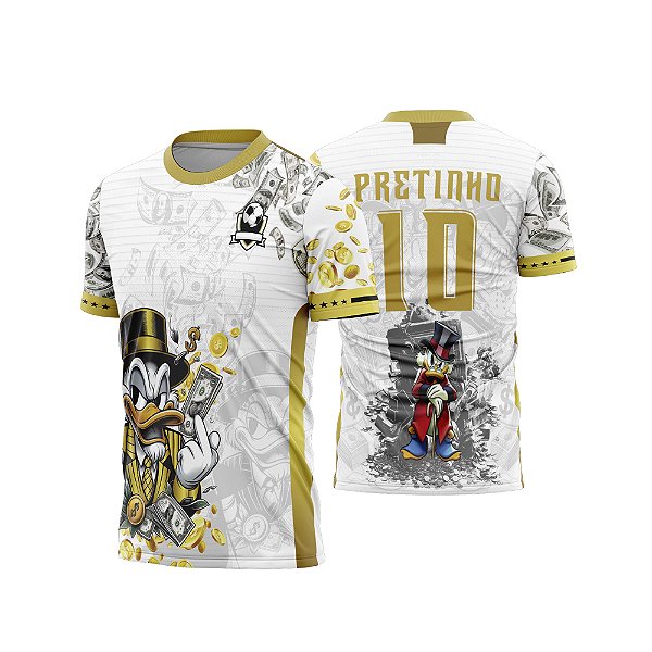 Template Camisa - Tio patinhas dourado 26 - Vetor