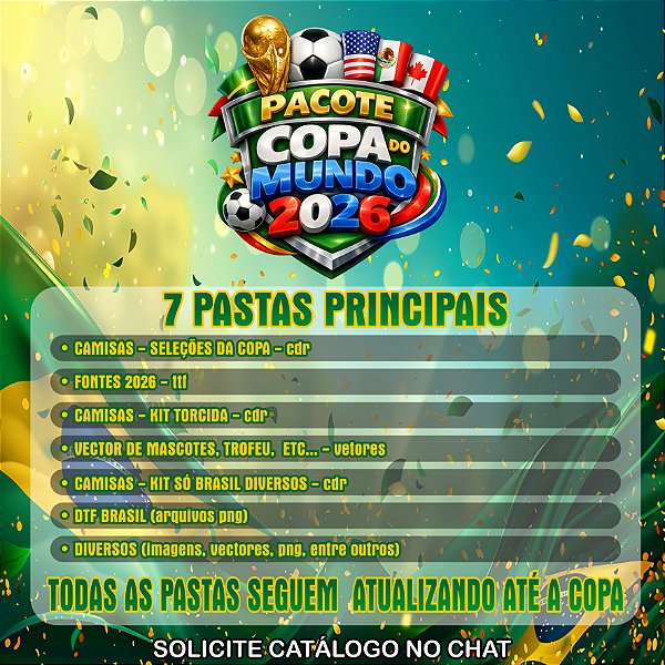Pacote Copa Do Mundo 2026 - Arte Vetor cdr