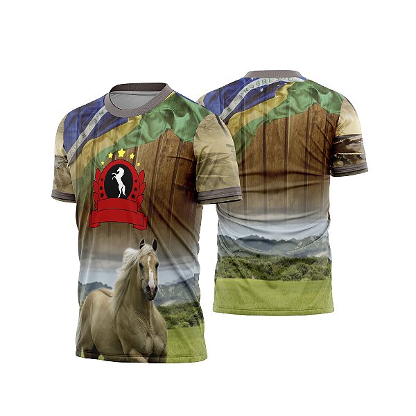 Template Camisa - Cavalgada - Cavalo REF 35 - ARTE VETOR CDR