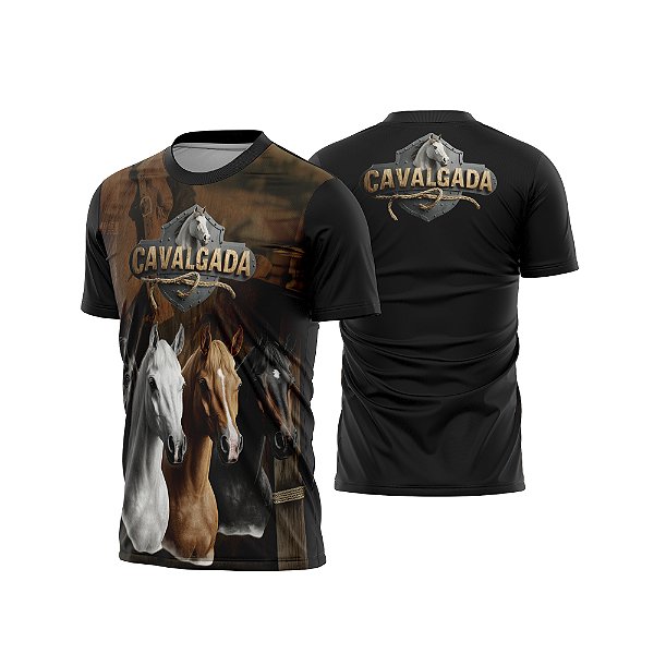 Template Camisa - Cavalgada - Cavalo REF 36 - ARTE VETOR CDR