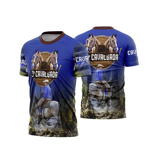 Template Camisa - Cavalgada - Cavalo REF 40 - ARTE VETOR CDR