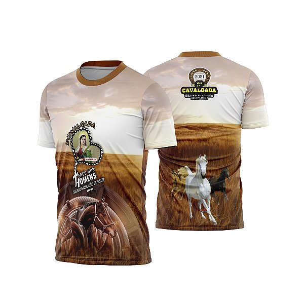 Template Camisa - Cavalgada - Cavalo REF 49 - ARTE VETOR CDR
