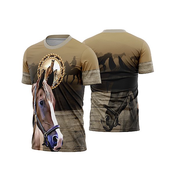 Template Camisa - Cavalgada - Cavalo REF 54 - ARTE VETOR CDR