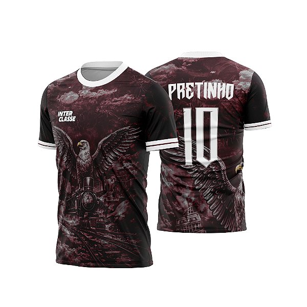 Template Camisa - Águia Americana Red 26 - CDR Vetor
