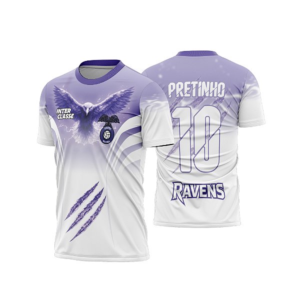Template Camisa - Corvo Roxo Garra 26 - CDR Vetor