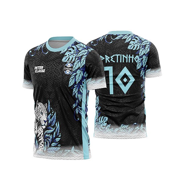 Template Camisa - Grêmio Jaguar Azul 26 - CDR Vetor