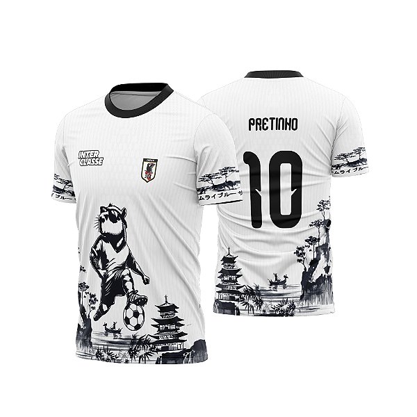 Template Camisa - Japão Capivara Samurai 26 - CDR Vetor