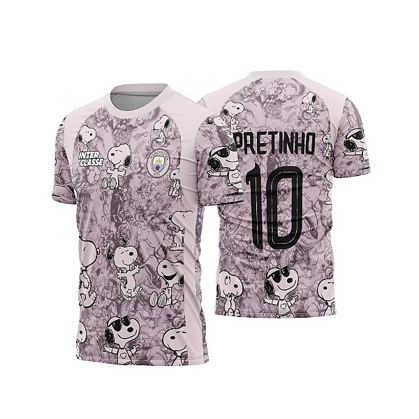 Template Camisa - Manchester Snoopy pink 26 - CDR Vetor
