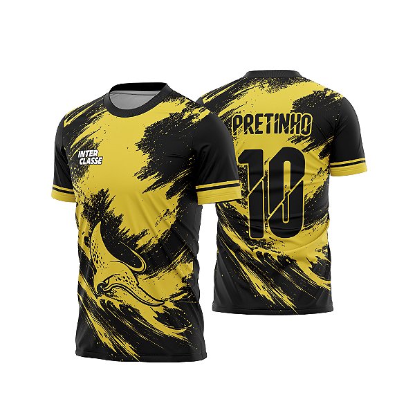 Template Camisa - Raia Amarela Grunge 2026 - CDR Vetor