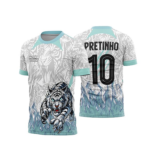 Template Camisa - Tigre Feroz Água 26 - CDR Vetor