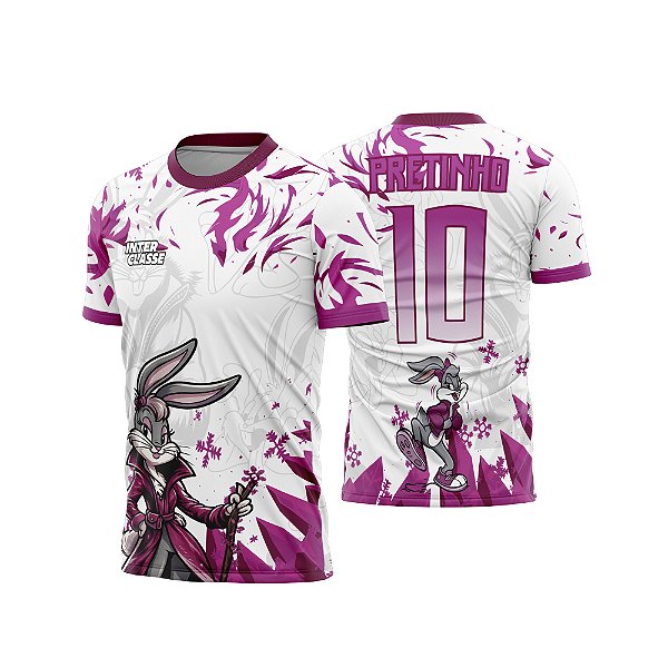 Template Camisa - Pernalonga Lola Gelada Pink 2026 - CDR Vetor