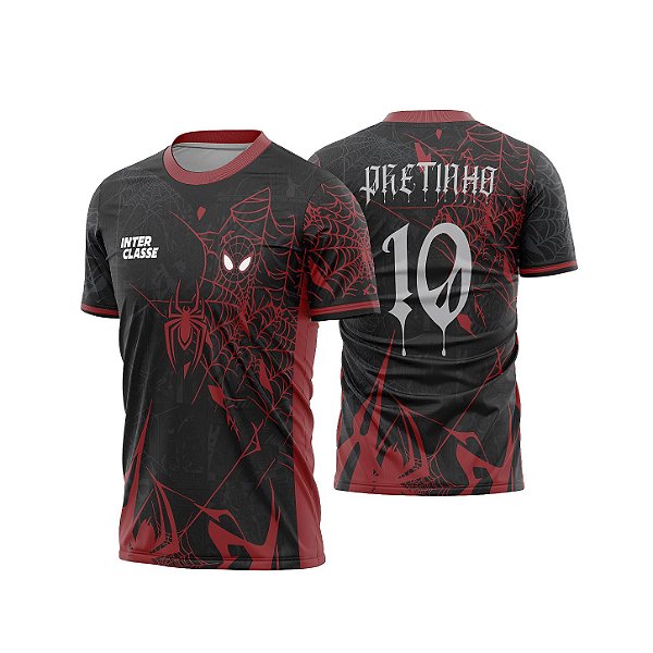 Template Camisa - Aranha vermelha sangue 26 - CDR Vetor
