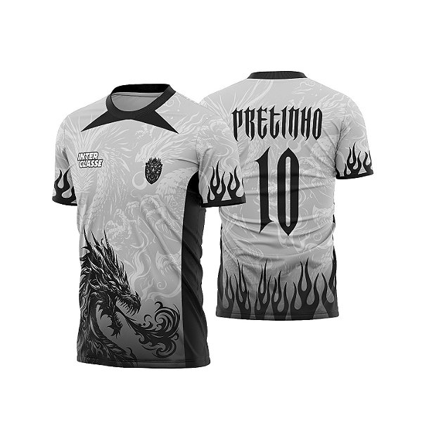 Template Camisa - Dragão black fire 26 - CDR Vetor