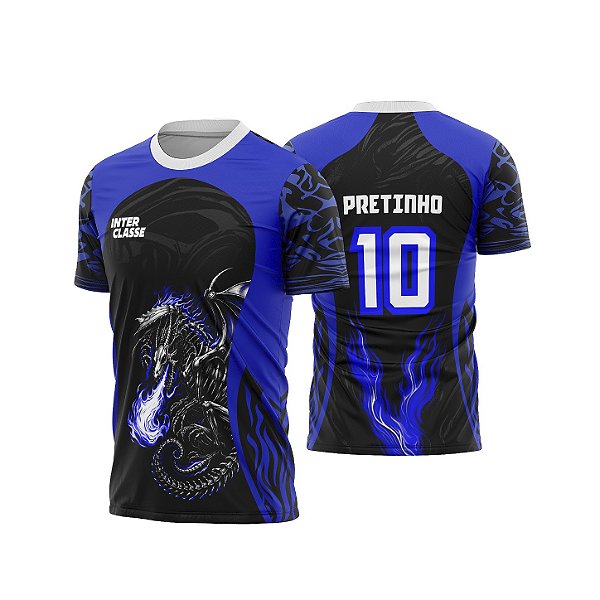 Template Camisa - Dragão caveira fire azul 2026 - CDR Vetor