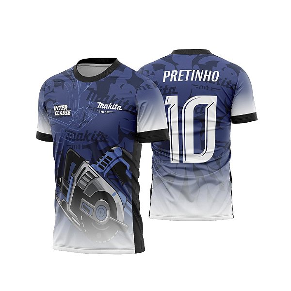 Template Camisa - Makita MT azul 26 - CDR Vetor