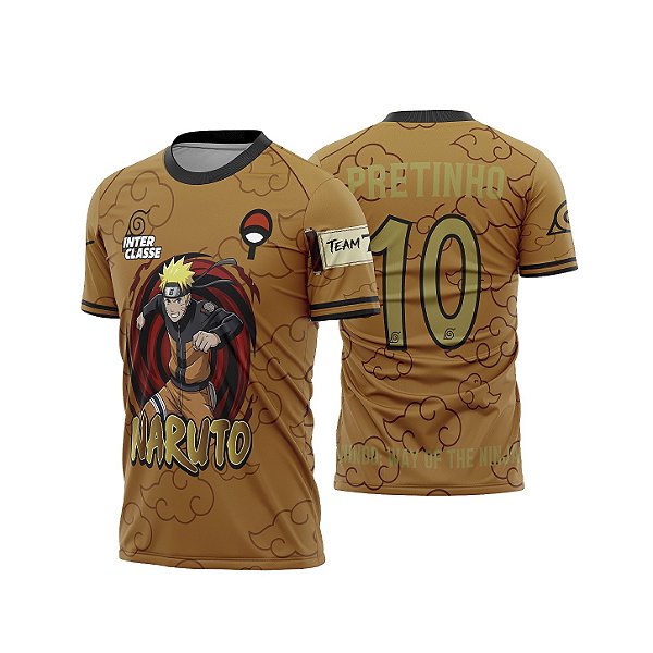 Template Camisa - Naruto Uzumaki Orange 26 - CDR Vetor