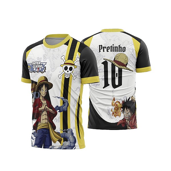 Template Camisa - One Piece - Luffy nuvens 26 - CDR Vetor