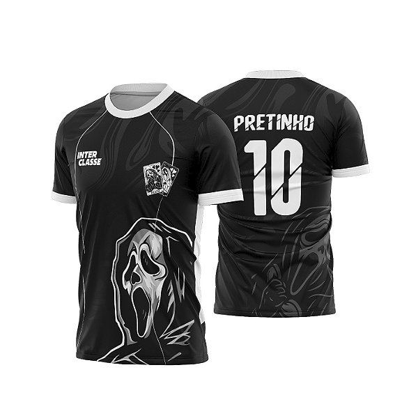 Template Camisa - Panico abstract cinza 26 - CDR Vetor