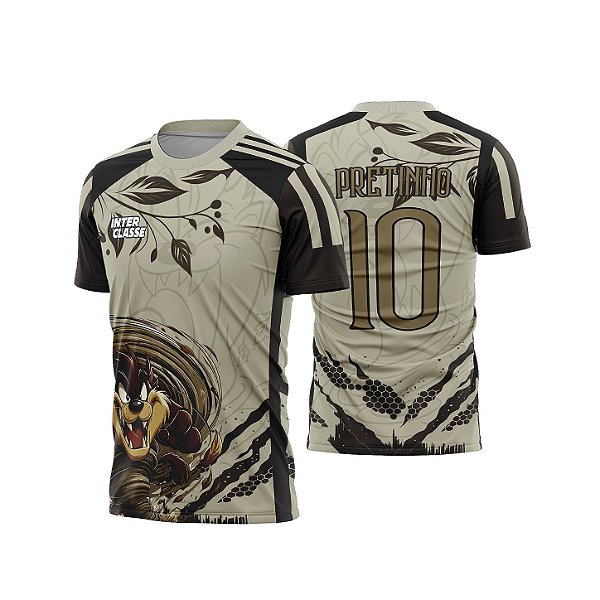 Template Camisa - Taz furacão marrom 26 - CDR Vetor