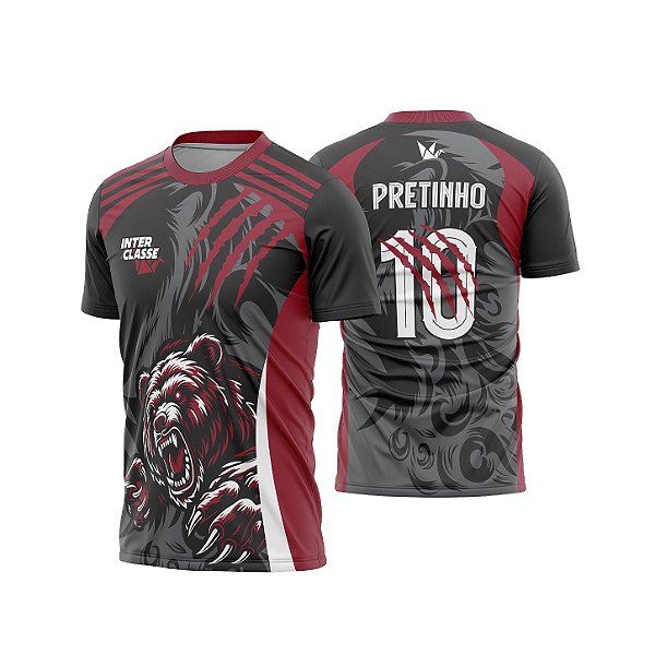 Template Camisa - Urso garra vermelha 2026 - CDR Vetor